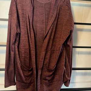 EUC Women's MUDD, Size Small Cardigan, Sweater, W/hood & pockets, B1